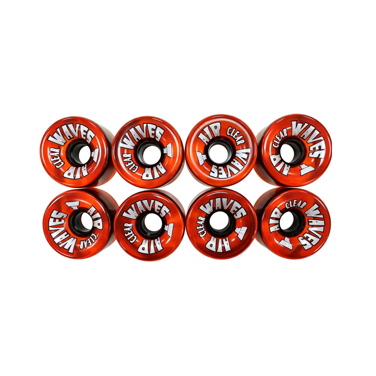 Air Waves CLEAR | Roller Skates Wheels - Set of 8