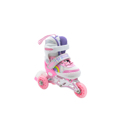 Adjustable | Convert-able into Inline or Quad Kids Roller Skate