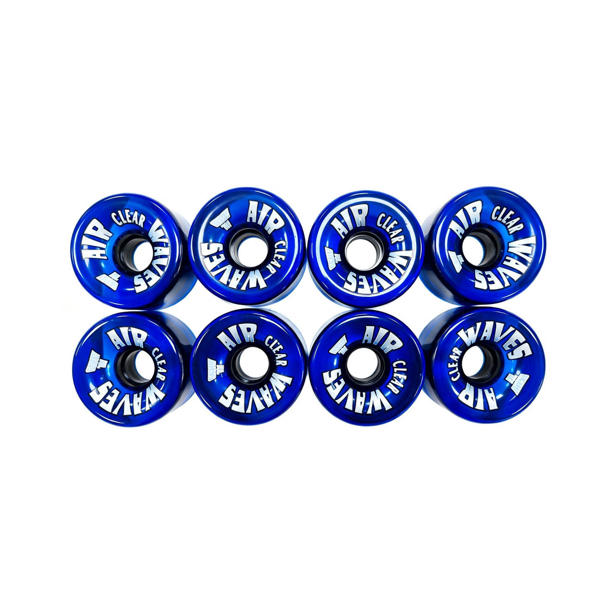 Air Waves CLEAR | Roller Skates Wheels - Set of 8