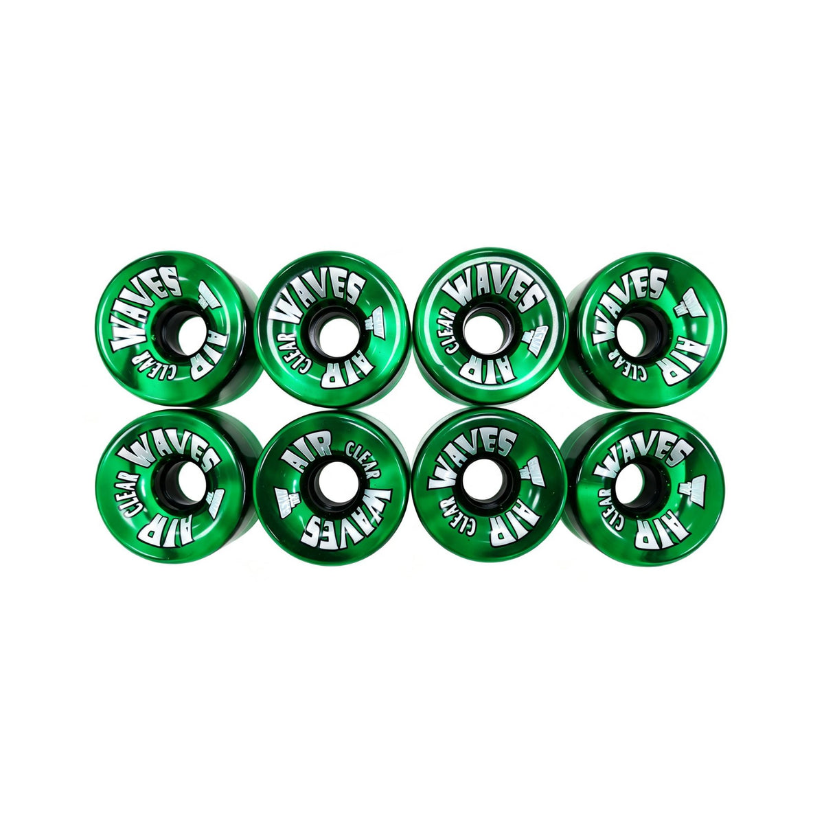 Air Waves CLEAR | Roller Skates Wheels - Set of 8