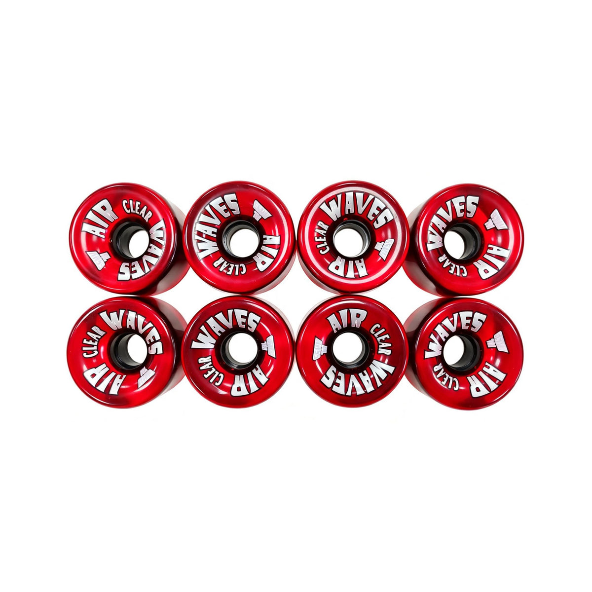 Air Waves CLEAR | Roller Skates Wheels - Set of 8