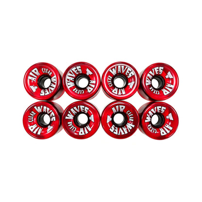 Air Waves CLEAR | Roller Skates Wheels - Set of 8