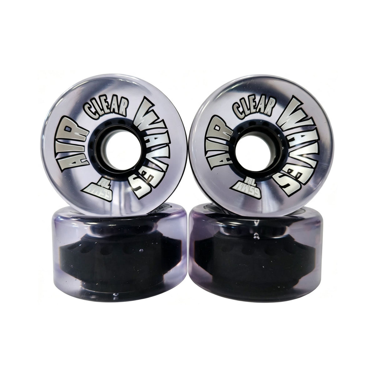 Air Waves CLEAR | Roller Skates Wheels - Set of 8