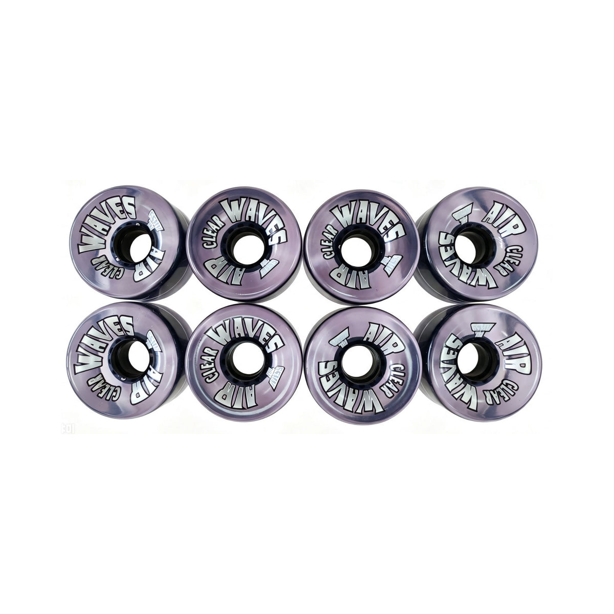 Air Waves CLEAR | Roller Skates Wheels - Set of 8