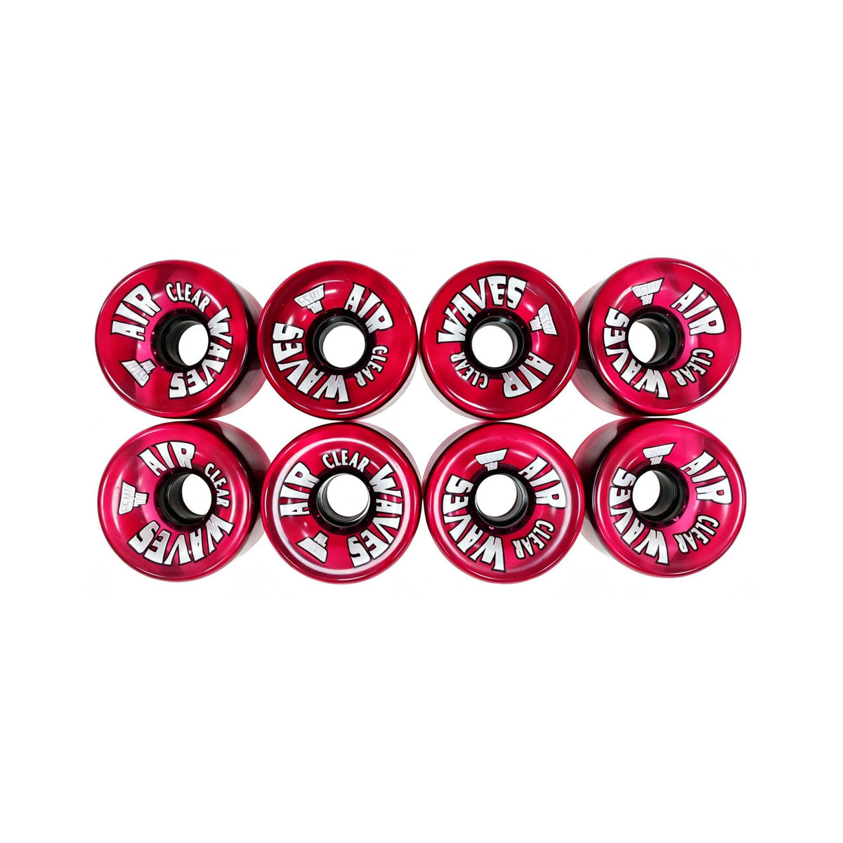 Air Waves CLEAR | Roller Skates Wheels - Set of 8