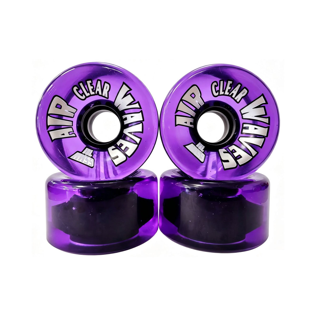 Air Waves CLEAR | Roller Skates Wheels - Set of 8