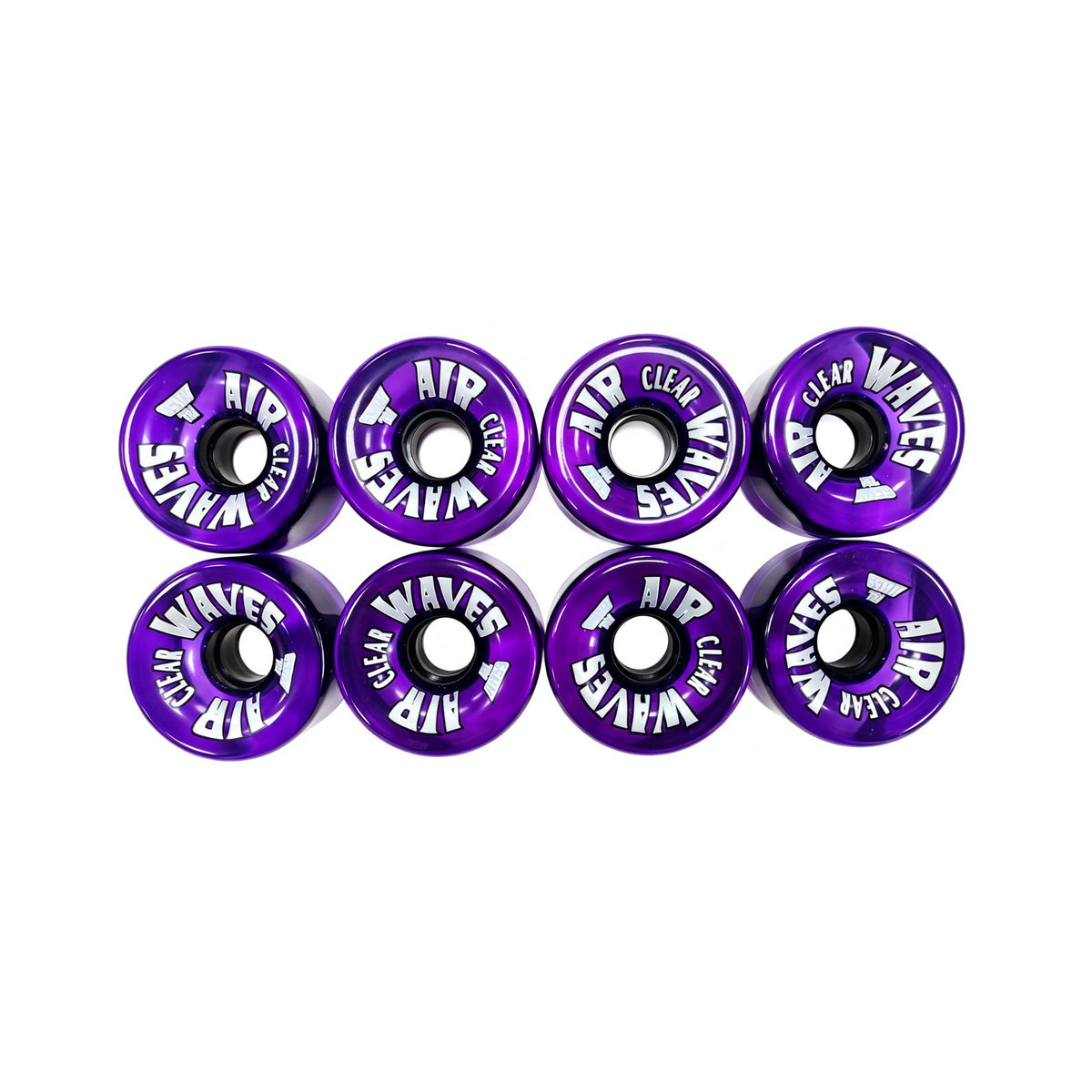Air Waves CLEAR | Roller Skates Wheels - Set of 8
